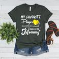 My Favorite Player Calls Me Mommy Softball Baseball Mom Women's Heather T-Shirt Heather Forest My Favorite Player Calls Me Mommy Softball Baseball Mom Women's Heather T-Shirt Heather Forest
