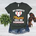My Favorite Players Call Me MomMom Baseball Mom Mom Women's Heather T-Shirt Heather Forest