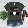 My Favorite Son Calls Me Mom Baseball Mom Women's Heather T-Shirt Heather Forest My Favorite Son Calls Me Mom Baseball Mom Women's Heather T-Shirt Heather Forest