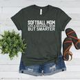 FUNNY Softball Mom Like A Baseball Mom But Smarter Women's Heather T-Shirt Heather Forest FUNNY Softball Mom Like A Baseball Mom But Smarter Women's Heather T-Shirt Heather Forest