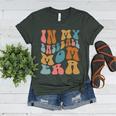Groovy In My Baseball Mom Era Softball Game Day Women's Heather T-Shirt Heather Forest Groovy In My Baseball Mom Era Softball Game Day Women's Heather T-Shirt Heather Forest