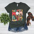 Groovy Ptchers Baseball Mom And Not Afraid To Yell About It Women's Heather T-Shirt Heather Forest