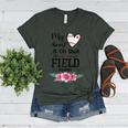 My Heart Is On That Field Ball Gigi Baseball Mom Women's Heather T-Shirt Heather Forest My Heart Is On That Field Ball Gigi Baseball Mom Women's Heather T-Shirt Heather Forest