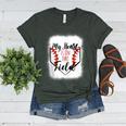 My Heart Is On That Field Baseball Mom Momm Women's Heather T-Shirt Heather Forest