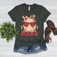 Heart Glasses Baseball Mama Baseball Mom Mother's Day Women's Heather T-Shirt Heather Forest