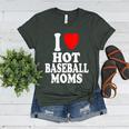 I Heart Love Hot Baseball Moms MILF Cougar Older Woman Women's Heather T-Shirt Heather Forest