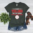 I'm Not Yelling This Is My Normal Baseball Mom Voice Women's Heather T-Shirt Heather Forest I'm Not Yelling This Is My Normal Baseball Mom Voice Women's Heather T-Shirt Heather Forest