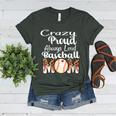 Loud And Proud Baseball Mom Messy Bun 2024 Women's Heather T-Shirt Heather Forest