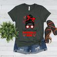Loud And Proud Baseball Mom Messy Bun Leopard Mother Day Women's Heather T-Shirt Heather Forest Loud And Proud Baseball Mom Messy Bun Leopard Mother Day Women's Heather T-Shirt Heather Forest
