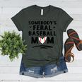 Loudmouth Baseball Mama ShirtSomebody's Feral Baseball Mom Women's Heather T-Shirt Heather Forest Loudmouth Baseball Mama ShirtSomebody's Feral Baseball Mom Women's Heather T-Shirt Heather Forest