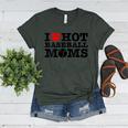 I Love Hot Baseball Moms Heart Sport Fan For Women Men Women's Heather T-Shirt Heather Forest I Love Hot Baseball Moms Heart Sport Fan For Women Men Women's Heather T-Shirt Heather Forest