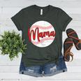 Mama Baseball Mom Women's Heather T-Shirt Heather Forest