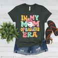 In My Mom Of Ballers Era Groovy Volleyball Baseball Mom Cute Women's Heather T-Shirt Heather Forest In My Mom Of Ballers Era Groovy Volleyball Baseball Mom Cute Women's Heather T-Shirt Heather Forest