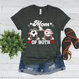 Mom Of Both Soccer Baseball Mom Of A Baseball Soccer Player Women's Heather T-Shirt Heather Forest Mom Of Both Soccer Baseball Mom Of A Baseball Soccer Player Women's Heather T-Shirt Heather Forest