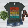 Moms Against Baseball Pants Baseball Mom Mother Women's Heather T-Shirt Heather Forest