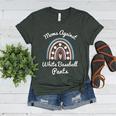 Moms Against Baseball Pants Baseball Mom Rainbow Women's Heather T-Shirt Heather Forest Moms Against Baseball Pants Baseball Mom Rainbow Women's Heather T-Shirt Heather Forest