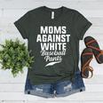 Moms Against Baseball Pants Present For Baseball Moms Women's Heather T-Shirt Heather Forest
