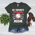 Mother's Day Baseball Mom Women's Heather T-Shirt Heather Forest Mother's Day Baseball Mom Women's Heather T-Shirt Heather Forest