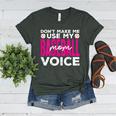 Mothers Don'T Make Me Use My Baseball Mom Voice Women's Heather T-Shirt Heather Forest Mothers Don'T Make Me Use My Baseball Mom Voice Women's Heather T-Shirt Heather Forest