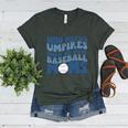 Who Needs Umpires When We Have Baseball Moms Groovy Retro Women's Heather T-Shirt Heather Forest Who Needs Umpires When We Have Baseball Moms Groovy Retro Women's Heather T-Shirt Heather Forest