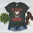 No Place Like Home Baseball Mom Kids Family Fun Women's Heather T-Shirt Heather Forest