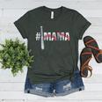 Number One Baseball Mom For Mothers Day Baseball Mama Women's Heather T-Shirt Heather Forest