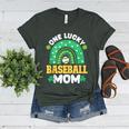 One Lucky Baseball Mom St Patricks Day Rainbow Mother Mama Women's Heather T-Shirt Heather Forest One Lucky Baseball Mom St Patricks Day Rainbow Mother Mama Women's Heather T-Shirt Heather Forest