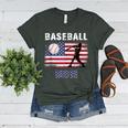 Proud Baseball MOM USA American Flag Family Game Day Women's Heather T-Shirt Heather Forest Proud Baseball MOM USA American Flag Family Game Day Women's Heather T-Shirt Heather Forest