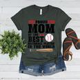 Proud Mom Of An Awesome Baseball Baseball Mom Women's Heather T-Shirt Heather Forest Proud Mom Of An Awesome Baseball Baseball Mom Women's Heather T-Shirt Heather Forest