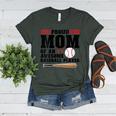 Proud Mom Of An Awesome Baseball Player Baseball Mom Women's Heather T-Shirt Heather Forest