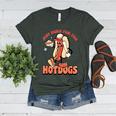 Retro Just Here For The Hotdogs Baseball Mom Sport Lover Women's Heather T-Shirt Heather Forest Retro Just Here For The Hotdogs Baseball Mom Sport Lover Women's Heather T-Shirt Heather Forest