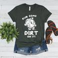 Rub Some Dirt On It Cute Girls Retro Baseball Mom Softball Women's Heather T-Shirt Heather Forest