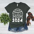 Senior Baseball MOM 2024 Graduation Caps Women's Heather T-Shirt Heather Forest Senior Baseball MOM 2024 Graduation Caps Women's Heather T-Shirt Heather Forest