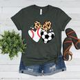 Soccer Baseball Heart Soccer Baseball Mom Women's Heather T-Shirt Heather Forest Soccer Baseball Heart Soccer Baseball Mom Women's Heather T-Shirt Heather Forest