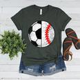 Soccer Baseball Player Soccer Baseball Mom Women's Heather T-Shirt Heather Forest Soccer Baseball Player Soccer Baseball Mom Women's Heather T-Shirt Heather Forest