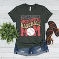 Somebody's Loudmouth Baseball Mom Baseball Women's Heather T-Shirt Heather Forest
