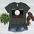 My Son Plays Baseball Nothing Scares Me Baseball Mom Women's Heather T-Shirt Heather Forest My Son Plays Baseball Nothing Scares Me Baseball Mom Women's Heather T-Shirt Heather Forest