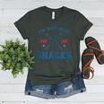 Spring 2024 Season Cute Baseball Mom Here For The Snacks Women's Heather T-Shirt Heather Forest
