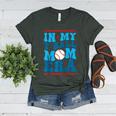 In My T-Ball Mom Era Baseball Mom Groovy Mother's Day Raglan Baseball Tee Women's Heather T-Shirt Heather Forest