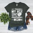 I Teach My Boy To Hit And Steal Baseball Mom Women's Heather T-Shirt Heather Forest I Teach My Boy To Hit And Steal Baseball Mom Women's Heather T-Shirt Heather Forest