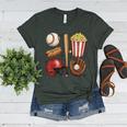 Tis The Season Baseball Mom Game Day Cheering Sports Lover Women's Heather T-Shirt Heather Forest