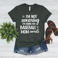 Using Baseball Mom Words Swearing Baseball Mom Sweary Women's Heather T-Shirt Heather Forest