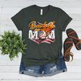 Vintage American Flag Baseball Mom Patriotic 4th July Women's Heather T-Shirt Heather Forest Vintage American Flag Baseball Mom Patriotic 4th July Women's Heather T-Shirt Heather Forest