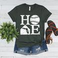 Vintage Baseball Home Florida State Outline Baseball Mom Women's Heather T-Shirt Heather Forest