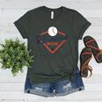 Vintage Baseball Mom Ballpark Momma Baseball Lover Women's Heather T-Shirt Heather Forest Vintage Baseball Mom Ballpark Momma Baseball Lover Women's Heather T-Shirt Heather Forest