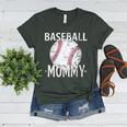 Vintage Baseball Mommy Mother's Day Sports Lover Mom Women's Heather T-Shirt Heather Forest