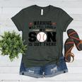Warning Will Yell Loudly My Son Baseball Mom Women's Heather T-Shirt Heather Forest Warning Will Yell Loudly My Son Baseball Mom Women's Heather T-Shirt Heather Forest