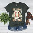 Women Kids Baseball Game Day Vibes Smile Baseball Mom Women's Heather T-Shirt Heather Forest Women Kids Baseball Game Day Vibes Smile Baseball Mom Women's Heather T-Shirt Heather Forest