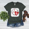 Womens Bleached Custom Baseball Mom Number 32 Heart For Mom Women's Heather T-Shirt Heather Forest Womens Bleached Custom Baseball Mom Number 32 Heart For Mom Women's Heather T-Shirt Heather Forest