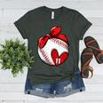 Womens Custom Baseball Mom Number 11 Heart For Mom Mommy Women's Heather T-Shirt Heather Forest Womens Custom Baseball Mom Number 11 Heart For Mom Mommy Women's Heather T-Shirt Heather Forest